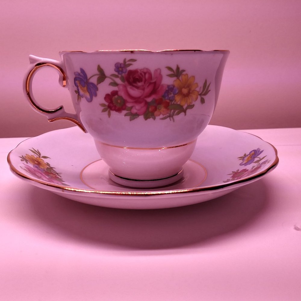 Colclough Tea Cup And Saucer